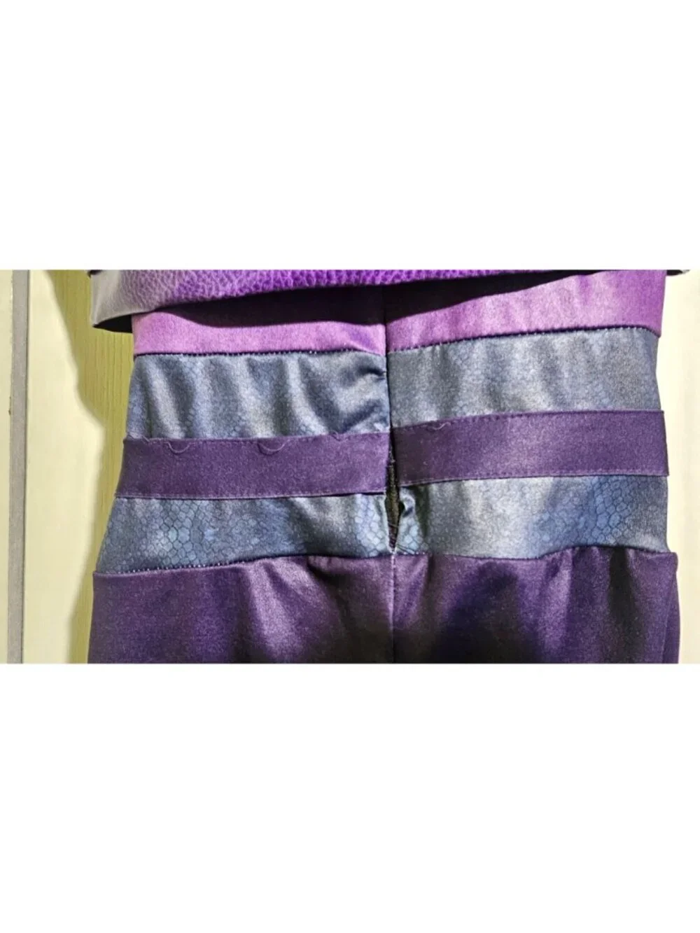 Descendants 3 Mal Deluxe Costume Girl 8-10 Jumpsuit Vest Disney Spirt Halloween - Picture 7 of 9